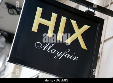 Hix Mayfair restaurant at Brown's Hotel, Albemarle Street, London Stock Photo