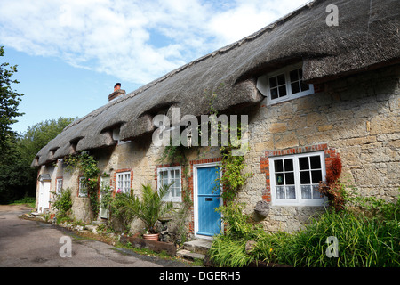 cottages 10 11 12 Winkle Street Calbourne Isle of Wight, Hampshire, England Stock Photo