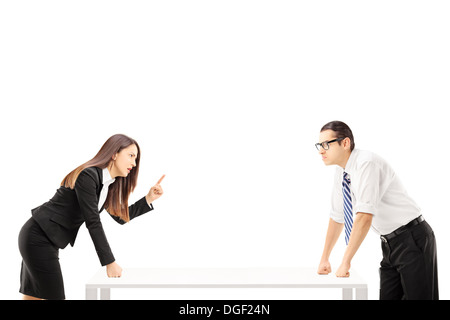 Businesspeople having a quarrel Stock Photo