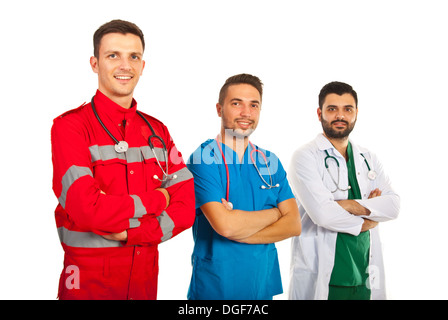 Team Of Different Doctors Standing With Arms Folded Isolated On White team-of-different-doctors-standing-with-arms-folded-isolated-on-white