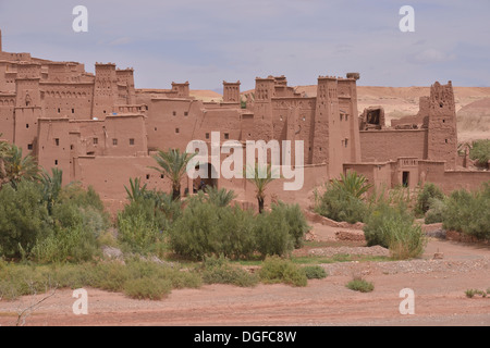 Kasbah or Ksar of Ait-Ben-Haddou, UNESCO World Heritage Site, Aït-Ben-Haddou, Souss-Massa-Draâ region, Morocco Stock Photo