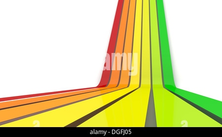 3d image of efficiency arrows Stock Photo