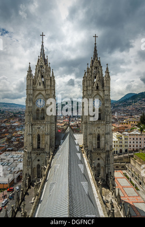 Basilica del Voto Nacional, Quito, Ecuador Stock Photo