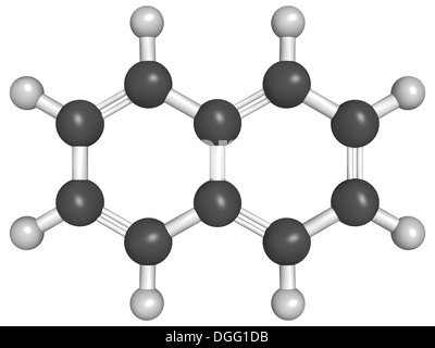 Chemical structure of naphthalene, a mothball ingredient Stock Photo