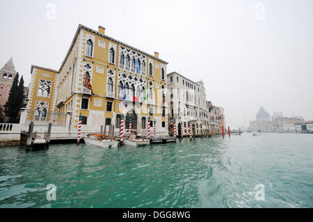 Palazzo Cavalli-Franchetti, Grand Canal, Canal Grande, San Marco quarter, Venice, Venezia, Veneto, Italy, Europe Stock Photo