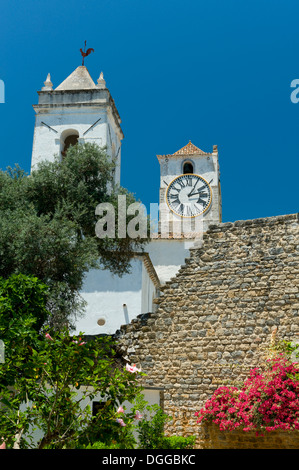 Portugal, Algarve, Tavira, Santa Maia do Castelo church from the castle Stock Photo