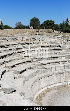 Odeon, theatre of Troy, Truva, Canakkale, Marmara, Turkey, Asia Stock Photo