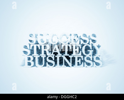 Business strategy success pencil sketch Stock Photo