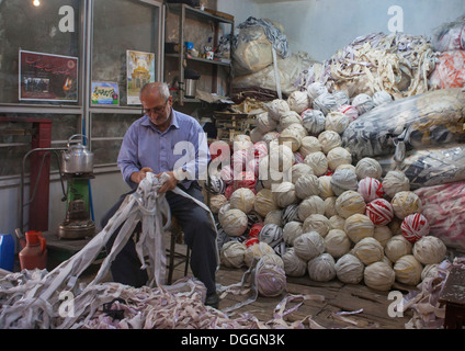 Man Inside The Old Bazaar, Tabriz, Iran Stock Photo