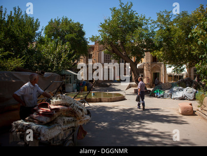 Courtyard Inside The Old Bazaar, Tabriz, Iran Stock Photo