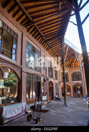 Courtyard Inside The Old Bazaar, Tabriz, Iran Stock Photo