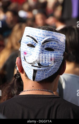 Rome, Italy. 19th Oct, 2013 Demonstrators at an Anti Government Austerity Rally in Rome, Italy  © Gari Wyn Williams/Alamy Live News Stock Photo