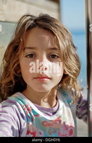 Cute Girl Seven Years Old Stock Photo - Alamy