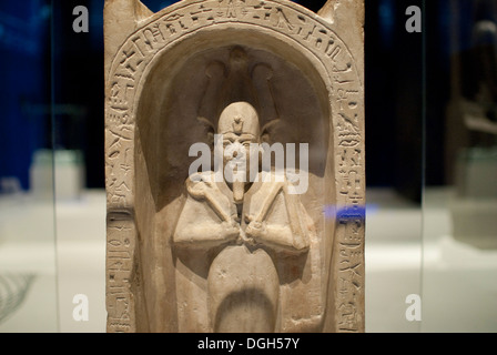 Epygtian Sculpture. 'Treasures of the world's cultures' exhibition, Madrid Stock Photo