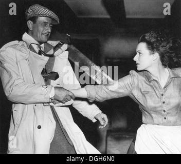 THE QUIET MAN 1952 Republic film with John Wayne and Maureen O'Hara Stock Photo