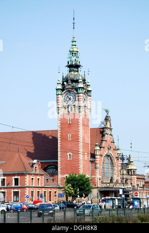 Main station of Gdansk - Gdansk Glowny. Stock Photo
