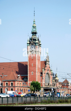 Main station of Gdansk - Gdansk Glowny. Stock Photo