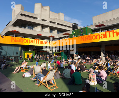 National Theatre - South Bank - London Stock Photo