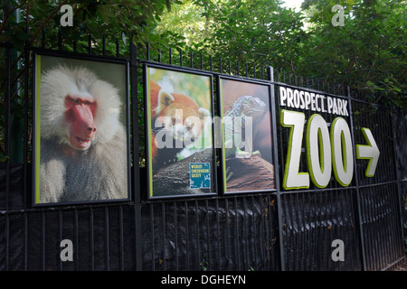 Prospect park zoo entrance Stock Photo