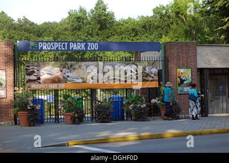 Prospect park zoo entrance Stock Photo