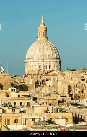 Carmelite Church, Valletta, Malta Stock Photo