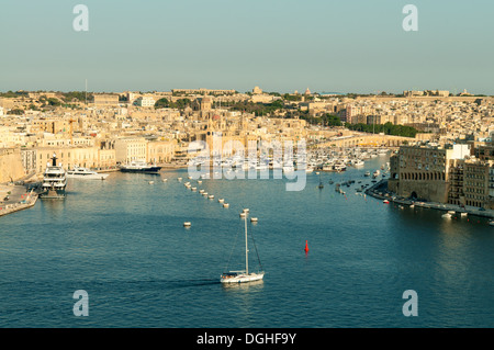 Grand Harbour, Kalkara and Birgu, Malta Stock Photo