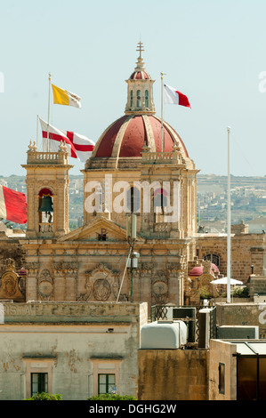 St George's Basilica, Rabat, Gozo, Malta Stock Photo