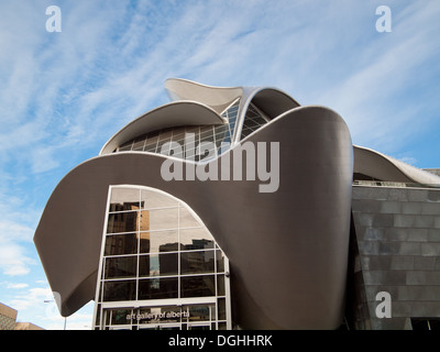 A view of the impressive Art Gallery of Alberta (AGA) at 2 Sir Winston Churchill Square in downtown Edmonton, Alberta, Canada. Stock Photo