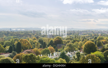 View over Edgbaston, Birmingham, England Stock Photo