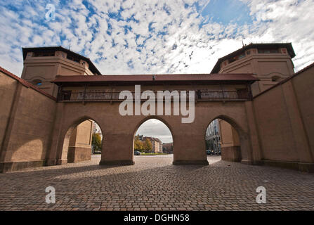 Isartor gate, historic district, Munich, Bavaria Stock Photo