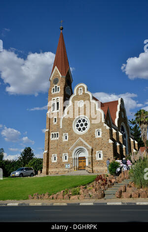 Evangelical Lutheran Christ Church, built in 1910, Windhoek, Namibia Stock Photo