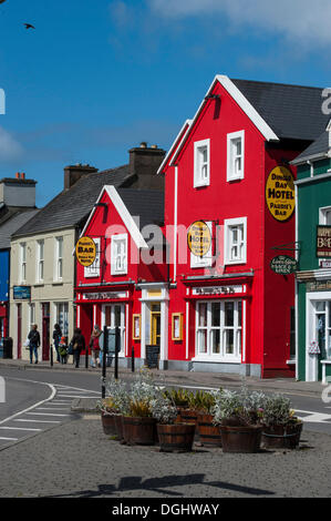 Row of colourful houses, Dingle, Dingle Peninsula, County Kerry, Republic of Ireland, Europe Stock Photo