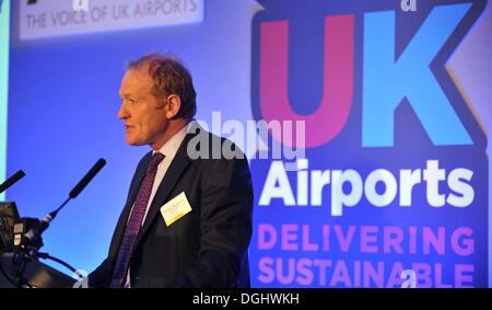 Airport operators from all over the UK are at The Airport Operators Association (AOA) conference Stock Photo