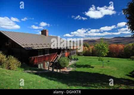 Mountain lodge, Stowe, Vermont, USA Stock Photo