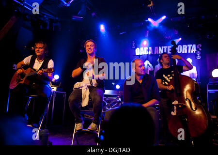 The Swiss pop and rock band Dada ante portas live at the Schueuer venue, Lucerne, Switzerland Stock Photo