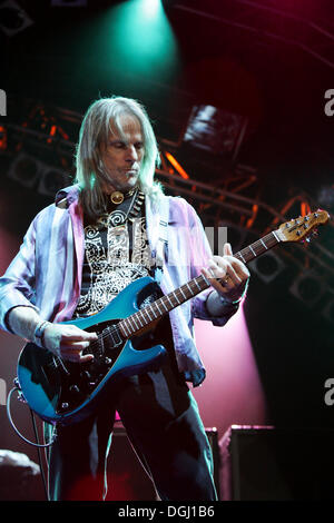 Steve Morse, guitarist of the British rock band Deep Purple live at the Spirit of Music open air festival in Uster, Zurich Stock Photo