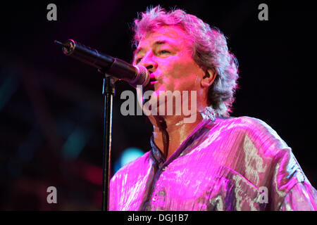 Ian Gillan, singer and frontman of the British rock band Deep Purple live at the Spirit of Music open air festival in Uster Stock Photo