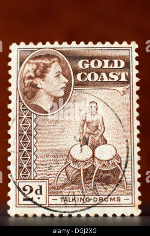 Gold Coast postage stamp - british empire stamp - 1952 Stock Photo - Alamy