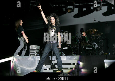 German rock and pop band 'Tokio Hotel' playing live at the Hallenstadion in Oerlikon, Zurich, Switzerland Stock Photo