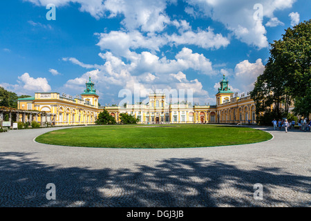The 17th century Wilanow Royal Palace in Warsaw. Stock Photo