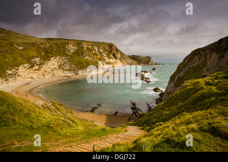 A view toward King's Cove in Dorset. Stock Photo