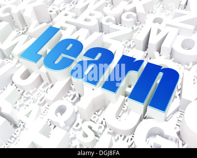 Education concept: Learn on alphabet Stock Photo