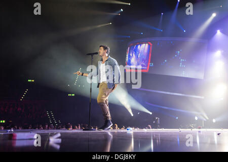 Swiss soul singer Jan Dettwyler, alias Seven, performing live at Energy Stars For Free in Hallenstadion, Zurich, Switzerland Stock Photo