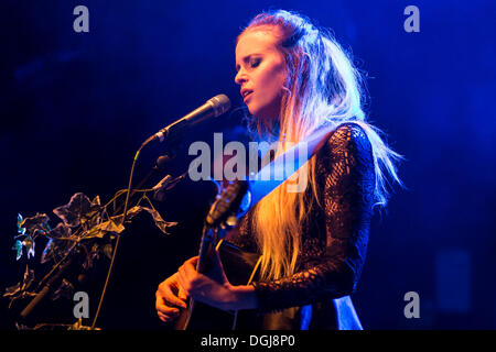 British folk-pop singer Kyla La Grange performing live in the Schueuer concert hall, Luzern, Switzerland, Europe Stock Photo