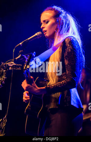 British folk-pop singer Kyla La Grange performing live in the Schueuer concert hall, Luzern, Switzerland, Europe Stock Photo