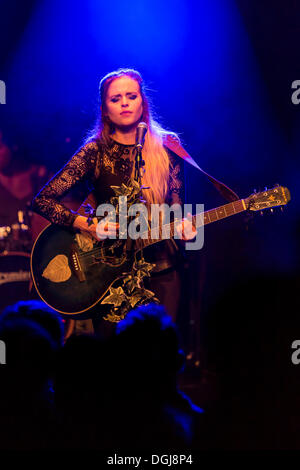 British folk-pop singer Kyla La Grange performing live in the Schueuer concert hall, Luzern, Switzerland, Europe Stock Photo