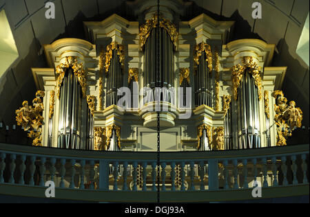 Wender organ in the St. Boniface Church, Bach Church, Arnstadt, Thuringia Stock Photo