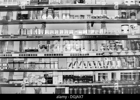how much were cigarettes in 1990 uk cigarettes on sale in shop during the 1990s in the uk showing the big price  difference between then and now Stock Photo