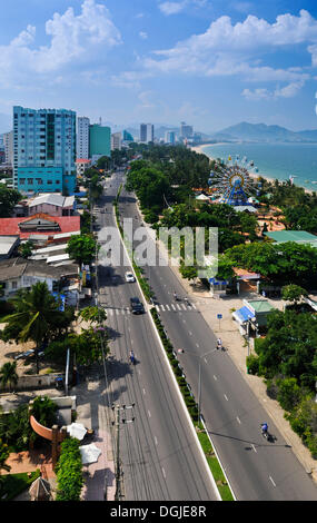 Overlooking the main street of Nha Trang, Vietnam, Southeast Asia Stock Photo