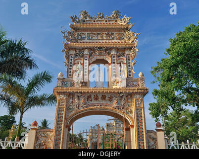 Vinh Trang Pagoda, My Tho, Mekong Delta, Vietnam, Southeast Asia, Asia Stock Photo